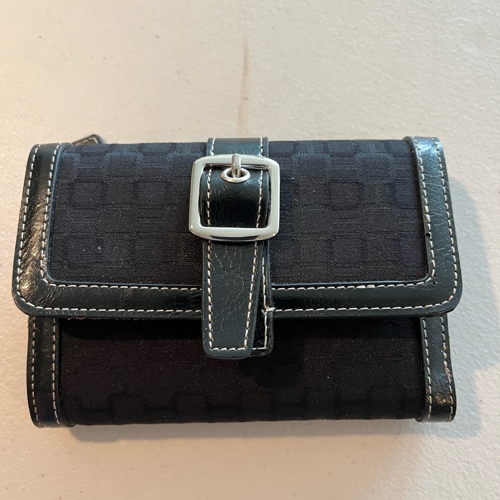 Unbranded vintage  ladies trifold wallet, black